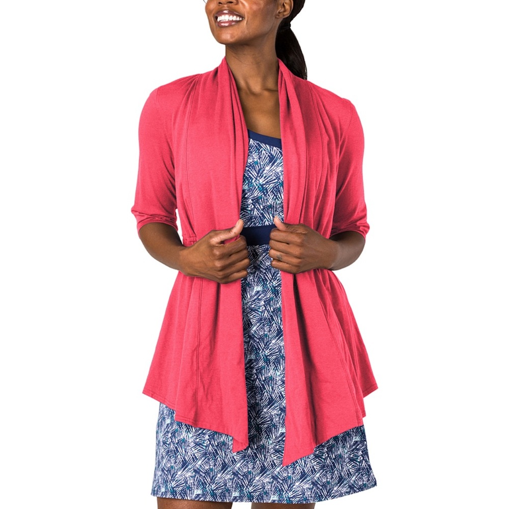 Soybu coral Fresca cabana open cardigan size XS